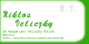 miklos veliczky business card